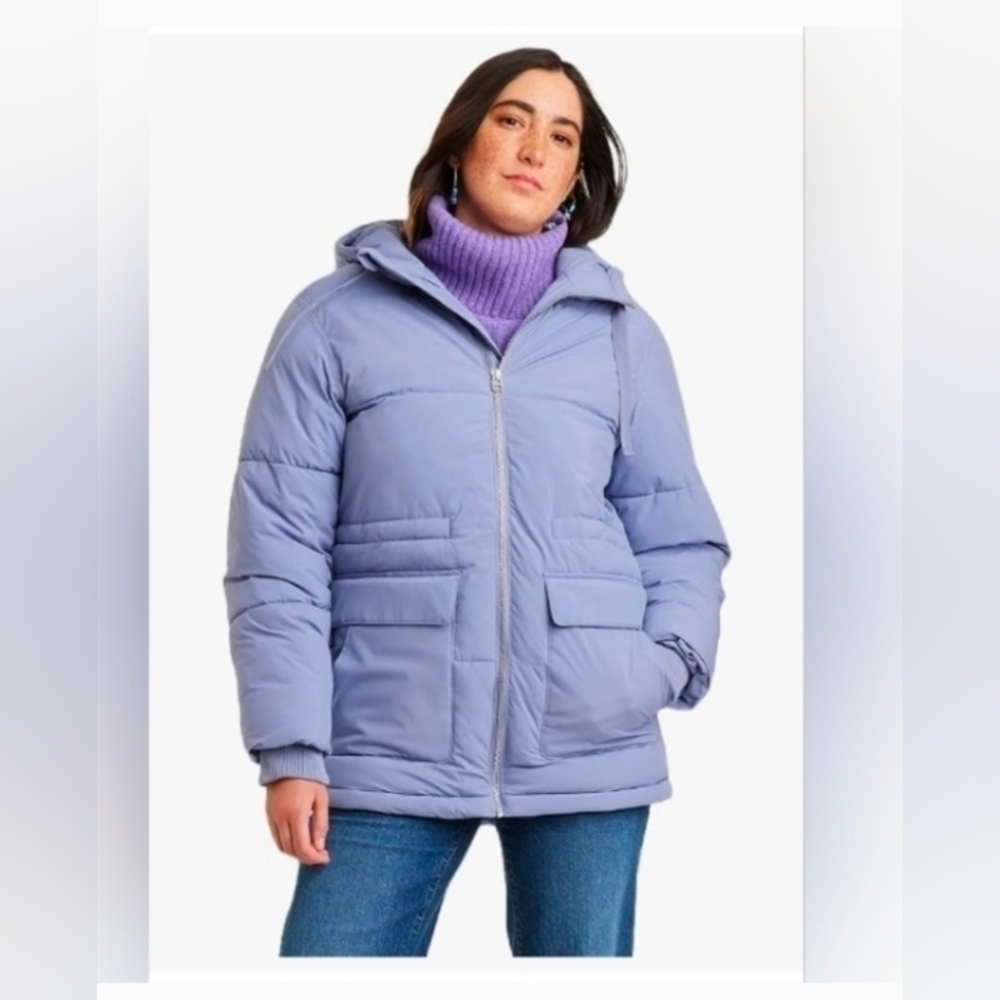 Universal Thread Women's Puffer Jacket Purple
